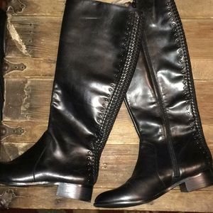 ⚜️NWOT Women’s Antonio Melani Black Leather Boots